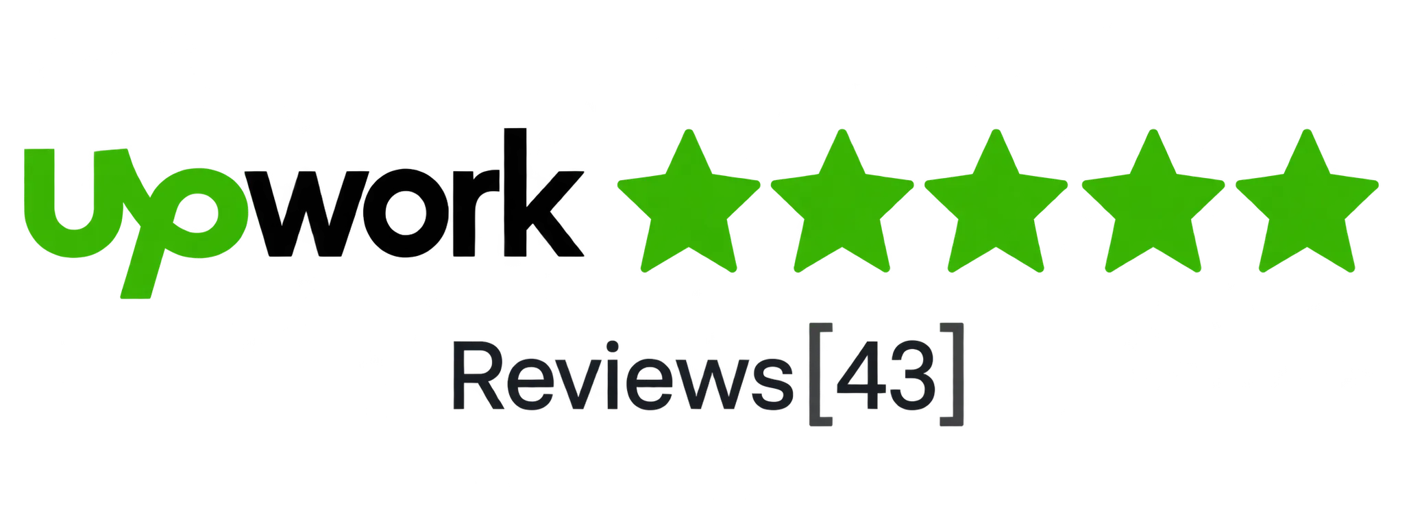Upwork Five-Star Reviews Badge